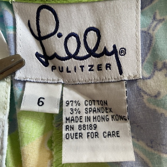 Lilly Pulitzer Surf n Patch Capri Patchwork Stretchy Pocket Ankle Pants 3053 - Picture 6 of 7